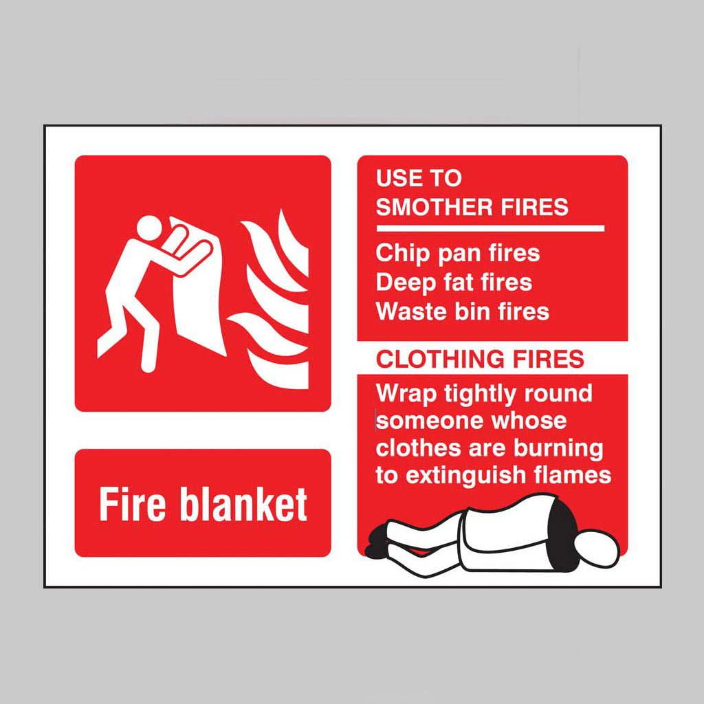 Fire Blanket Identification Sign - Ready Set SuppliedFire Blanket Identification SignRigid Plastic11246D