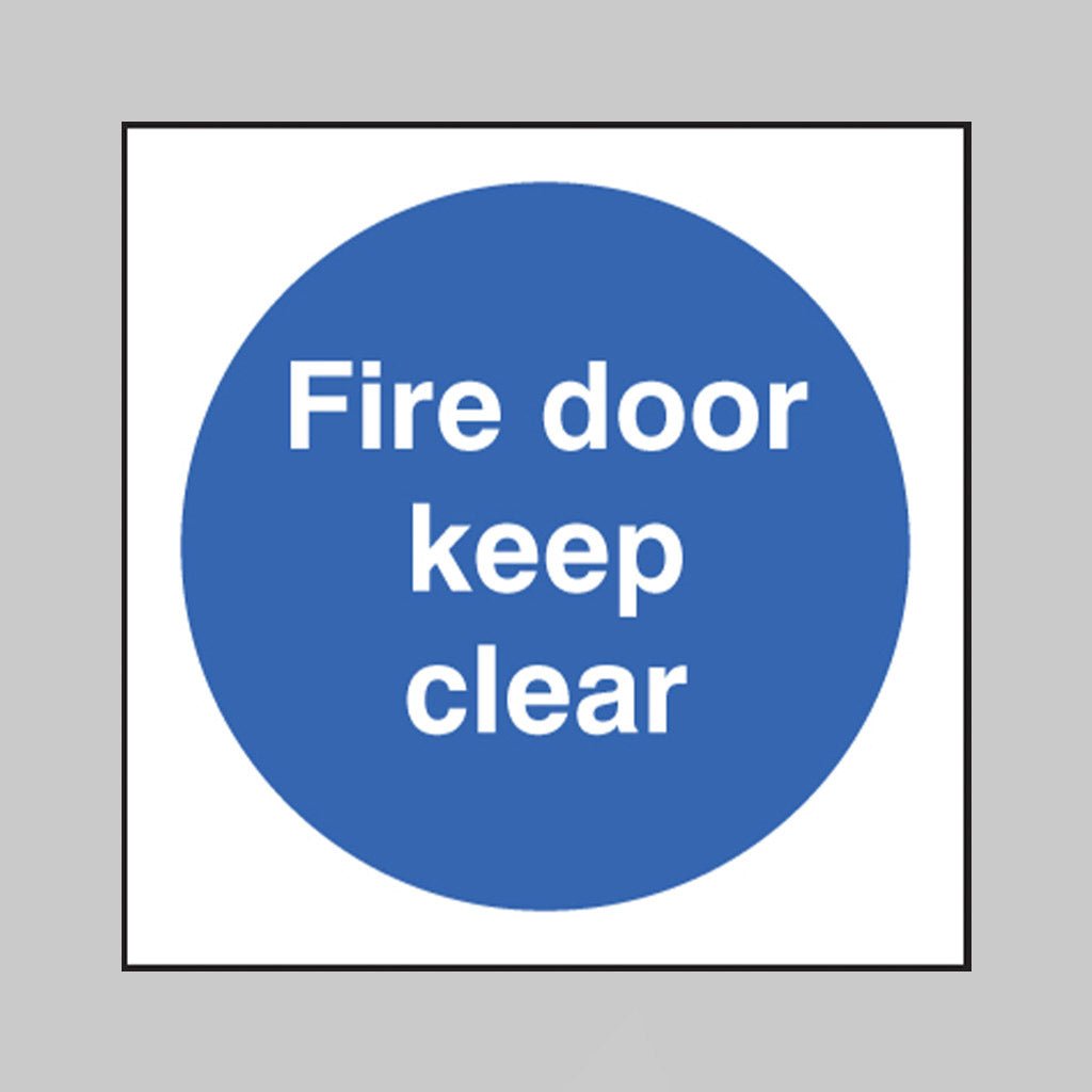 Fire Door Keep Clear Sign - Ready Set SuppliedFire Door Keep Clear SignRigid Plastic11636U