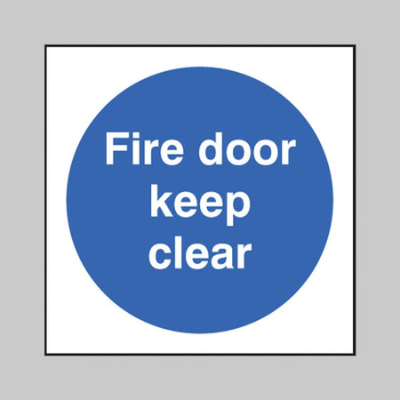 Fire Door Keep Clear Sign - Ready Set SuppliedFire Door Keep Clear SignRigid Plastic11636U