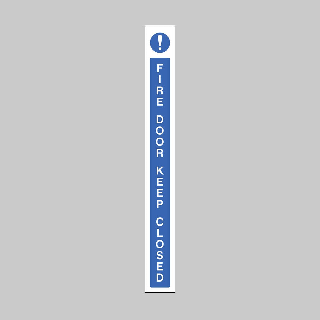 Fire Door Keep Closed Door Edge Strip 45 x 400mm Self Adhesive Vinyl - Ready Set SuppliedFire Door Keep Closed Door Edge Strip 45 x 400mm Self Adhesive Vinyl51642