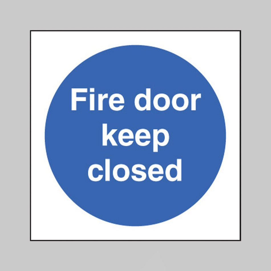 Fire Door Keep Closed Sign - Ready Set SuppliedFire Door Keep Closed SignRigid Plastic11616B