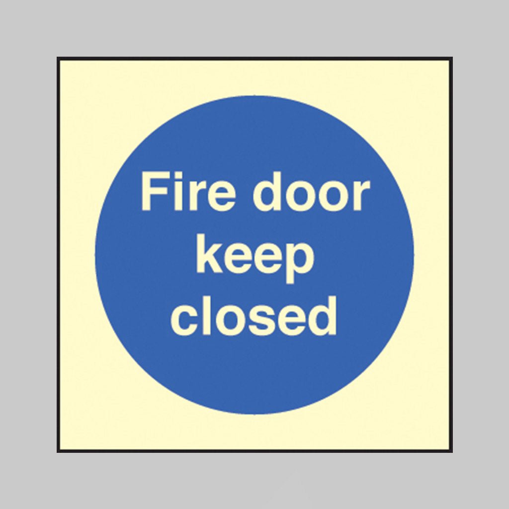 Fire Door Keep Closed Sign - Ready Set SuppliedFire Door Keep Closed SignUltra Bright (Class C) Photoluminescent Rigid31616B