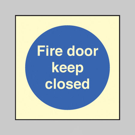 Fire Door Keep Closed Sign - Ready Set SuppliedFire Door Keep Closed SignUltra Bright (Class C) Photoluminescent Rigid31616B