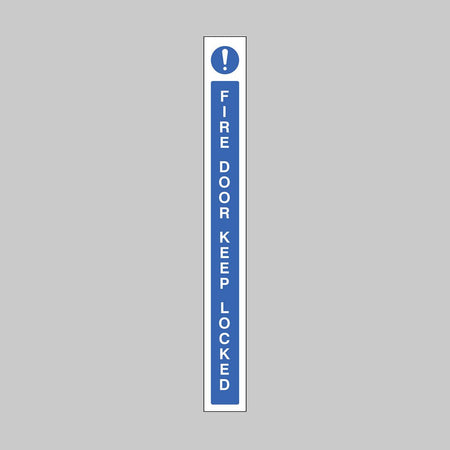 Fire Door Keep Locked Door Edge Strip 45 x 400mm Self Adhesive Vinyl - Ready Set SuppliedFire Door Keep Locked Door Edge Strip 45 x 400mm Self Adhesive Vinyl51643