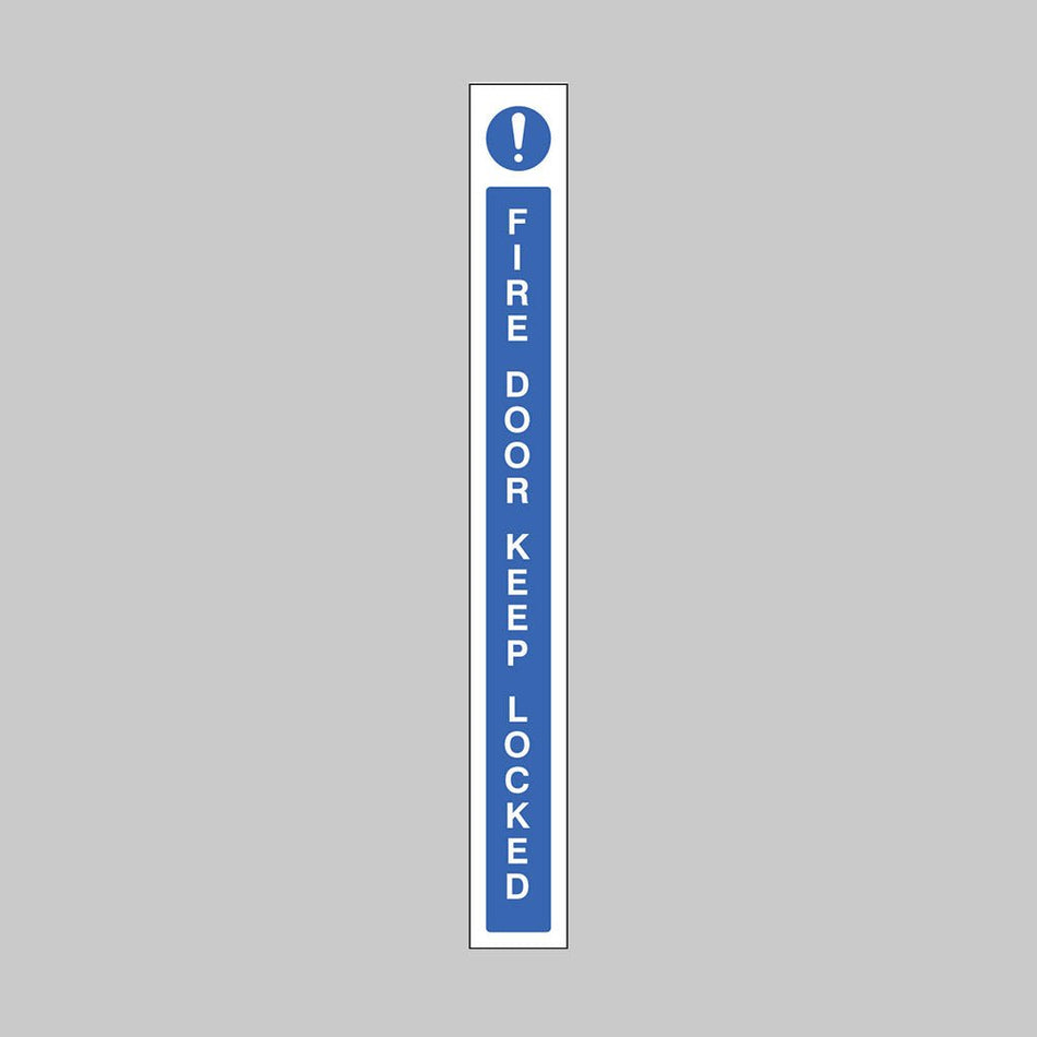 Fire Door Keep Locked Door Edge Strip 45 x 400mm Self Adhesive Vinyl - Ready Set SuppliedFire Door Keep Locked Door Edge Strip 45 x 400mm Self Adhesive Vinyl51643