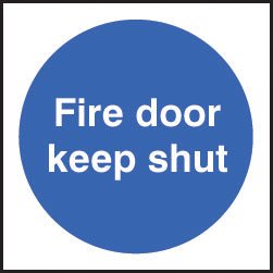 Fire Door Keep Shut Roll of 100 Self Adhesive Vinyl Labels 100 x 100mm - Ready Set SuppliedFire Door Keep Shut Roll of 100 Self Adhesive Vinyl Labels 100 x 100mm59703
