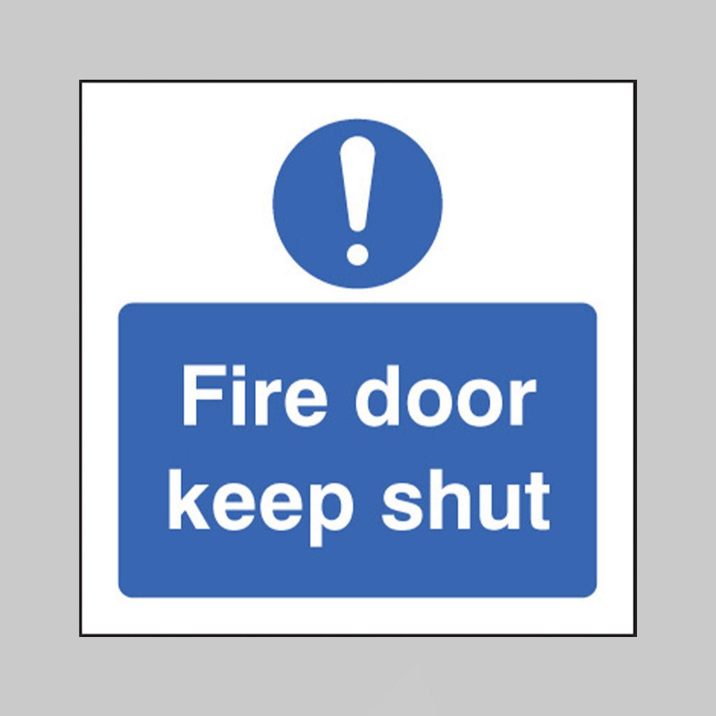 Fire Door Keep Shut Sign - Ready Set SuppliedFire Door Keep Shut SignRigid Plastic11626B