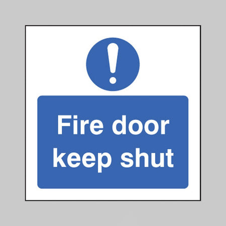 Fire Door Keep Shut Sign - Ready Set SuppliedFire Door Keep Shut SignRigid Plastic11626B
