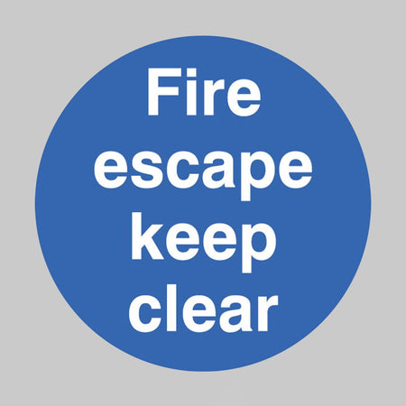 Fire Escape Keep Clear Floor Graphic 400mm Dia - Ready Set SuppliedFire Escape Keep Clear Floor Graphic 400mm Dia58806