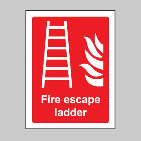 Fire Escape Ladder Sign - Ready Set SuppliedFire Escape Ladder SignRigid Plastic11470E