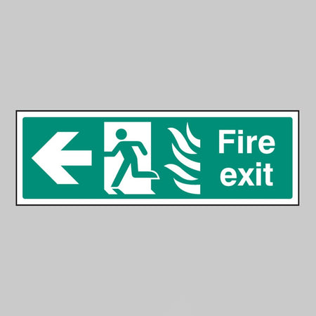 Fire Exit Arrow Left - Htm Sign - Ready Set SuppliedFire Exit Arrow Left - Htm SignRigid Plastic12083G