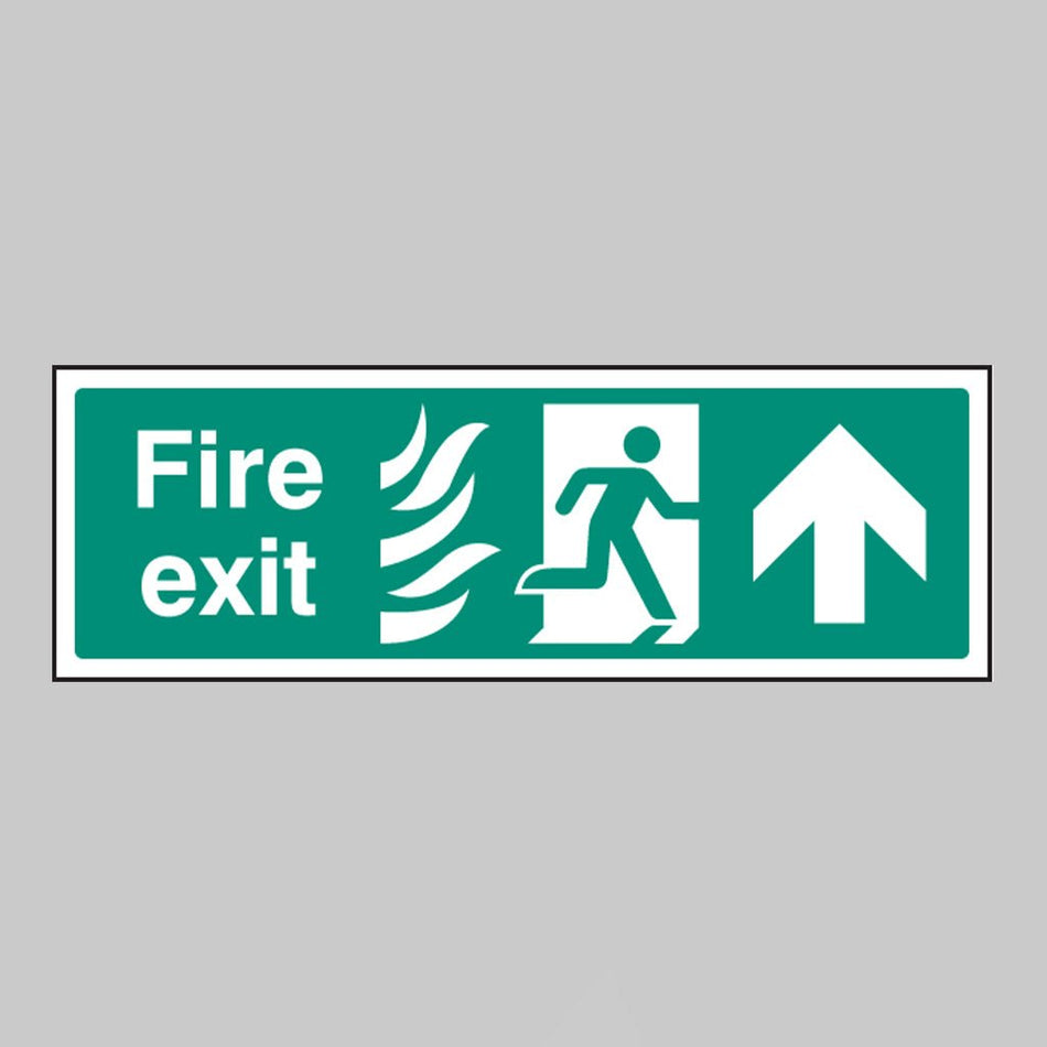 Fire Exit Arrow Up - Htm Sign - Ready Set SuppliedFire Exit Arrow Up - Htm SignRigid Plastic12088G