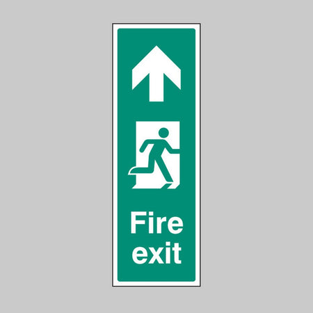 Fire Exit Arrow Up (Portrait) Sign - Ready Set SuppliedFire Exit Arrow Up (Portrait) SignRigid Plastic12063G