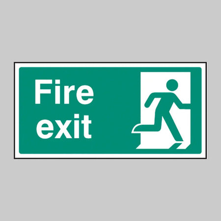 Fire Exit Floor Graphic 400 x 200mm (External Grade) - Ready Set SuppliedFire Exit Floor Graphic 400 x 200mm (External Grade)53552