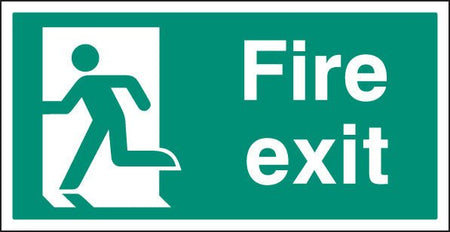 Fire Exit Left Bs Single Sided 800 x 400mm 5mm Rigid Sign - Ready Set SuppliedFire Exit Left Bs Single Sided 800 x 400mm 5mm Rigid Sign52106