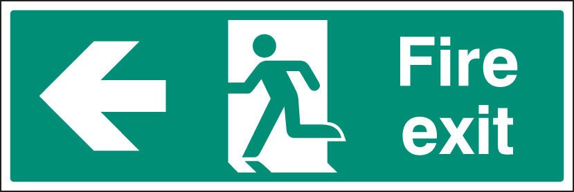 Fire Exit Left Floor Graphic 600 x 200mm - Ready Set SuppliedFire Exit Left Floor Graphic 600 x 200mm58813