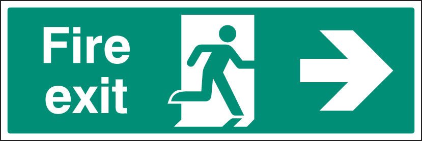 Fire Exit Right Floor Graphic 600 x 200mm - Ready Set SuppliedFire Exit Right Floor Graphic 600 x 200mm58815