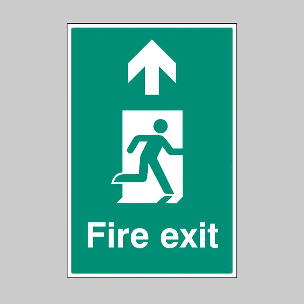 Fire Exit Up Floor Graphic 400 x 600mm (External Grade) - Ready Set SuppliedFire Exit Up Floor Graphic 400 x 600mm (External Grade)53586