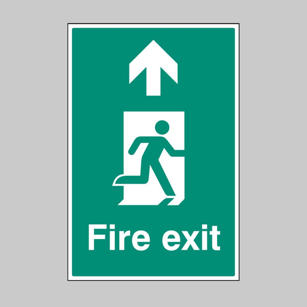 Fire Exit Up Floor Graphic 400 x 600mm - Ready Set SuppliedFire Exit Up Floor Graphic 400 x 600mm58826