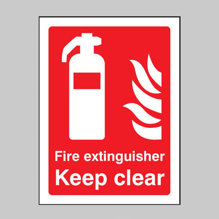 Fire Extinguisher Keep Clear Sign - Ready Set SuppliedFire Extinguisher Keep Clear SignRigid Plastic11009E