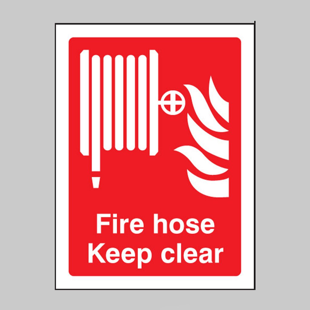 Fire Hose Keep Clear Sign - Ready Set SuppliedFire Hose Keep Clear SignRigid Plastic11007E