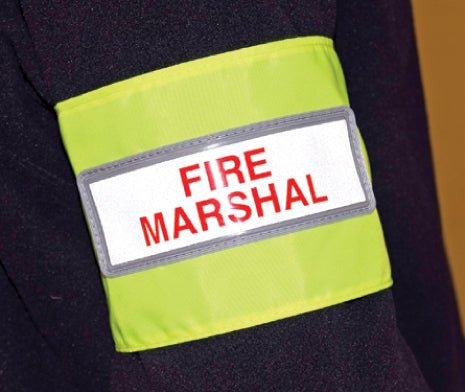 Fire Marshal Reflective Armband Sign - Ready Set SuppliedFire Marshal Reflective Armband Sign56449