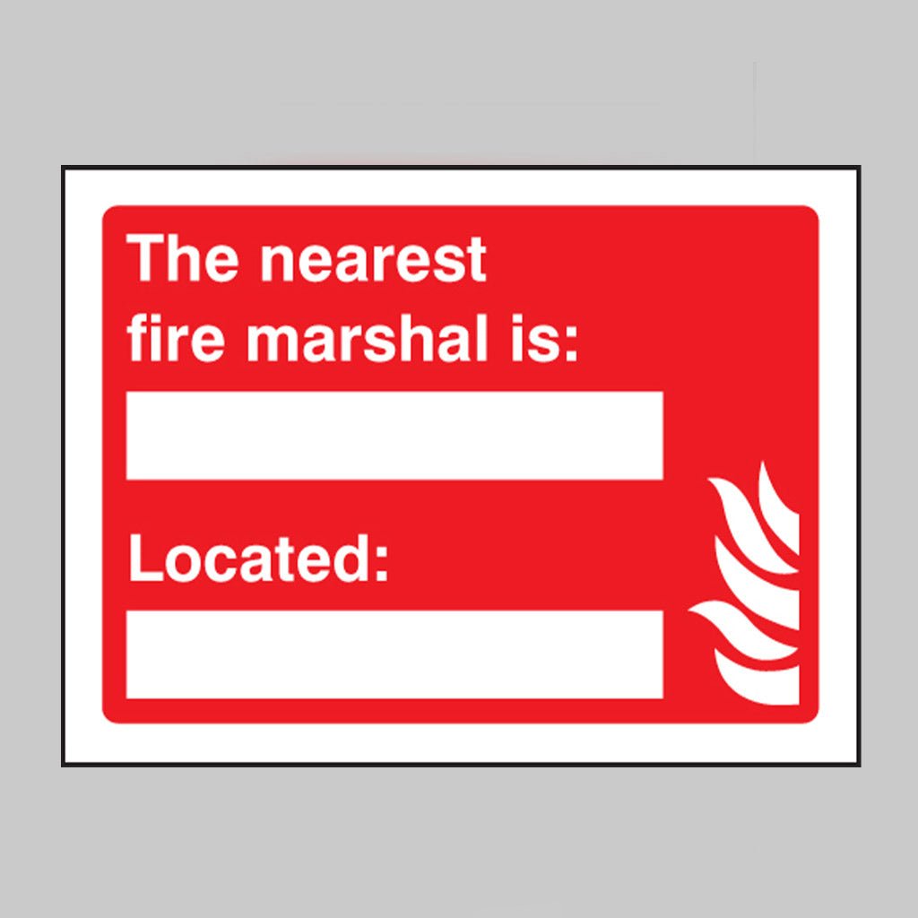 Fire Marshal Sign - Ready Set SuppliedFire Marshal SignRigid Plastic11063E