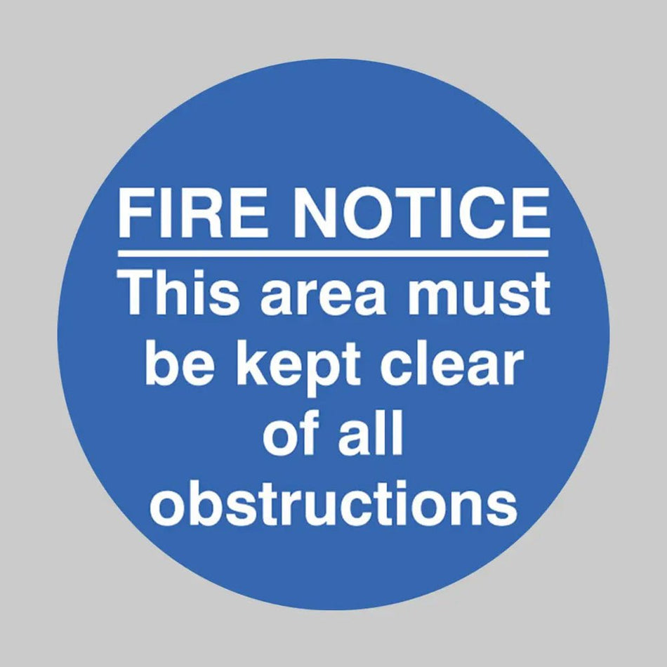 Fire Notice This Area Etc Floor Graphic 400mm Dia (External Grade) - Ready Set SuppliedFire Notice This Area Etc Floor Graphic 400mm Dia (External Grade)53549
