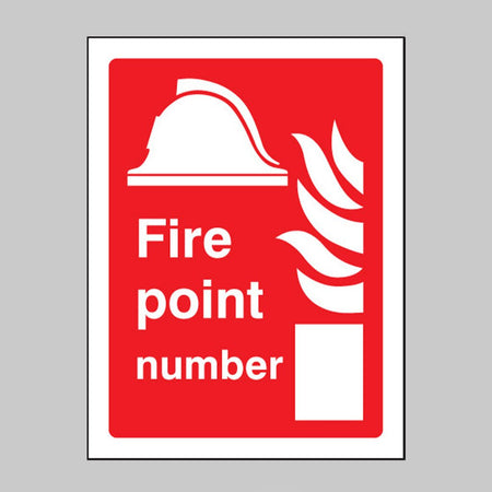 Fire Point Number Sign - Ready Set SuppliedFire Point Number SignRigid Plastic11032E