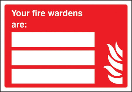 Fire Warden Adapt-a-Sign - 3 People - Ready Set SuppliedFire Warden Adapt-a-Sign - 3 People51037