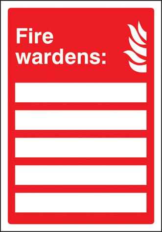 Fire Wardens (Space For 5 Names) Adapt-A-Sign 215 x 310mm - Ready Set SuppliedFire Wardens (Space For 5 Names) Adapt-A-Sign 215 x 310mm51035