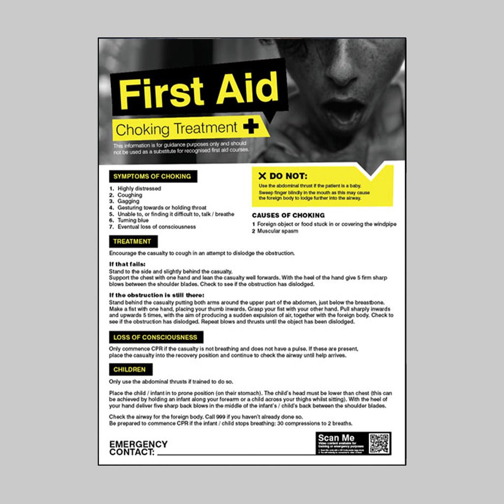 First Aid Choking 420 x 594mm Poster - Ready Set SuppliedFirst Aid Choking 420 x 594mm Poster55904