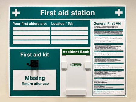 First Aid Station 900 x 700mm (10mm Foam Board) - Ready Set SuppliedFirst Aid Station 900 x 700mm (10mm Foam Board)55935