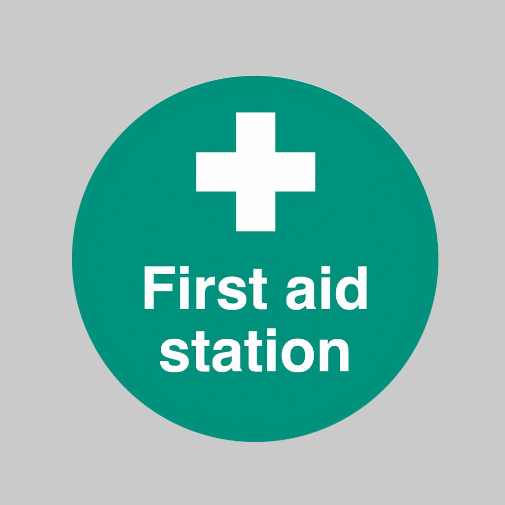 First Aid Station Floor Graphic 400mm Dia - Ready Set SuppliedFirst Aid Station Floor Graphic 400mm Dia53559
