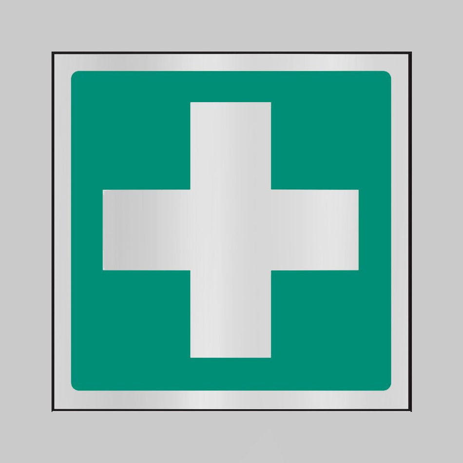 First Aid Symbol 100 x 100mm Aluminium Sign - Ready Set SuppliedFirst Aid Symbol 100 x 100mm Aluminium Sign59055