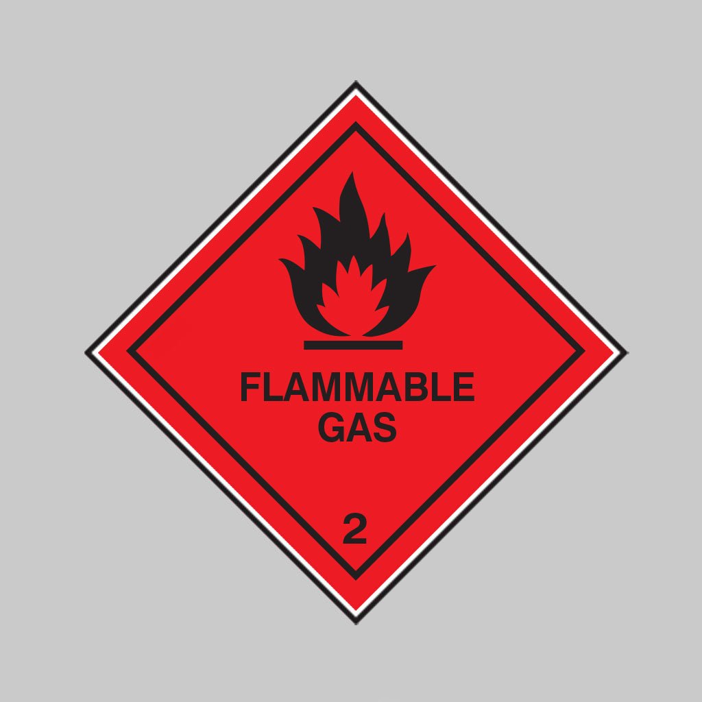 Flammable Gas 2 Roll of 100 Self Adhesive Vinyl Labels 100 x 100mm - Ready Set SuppliedFlammable Gas 2 Roll of 100 Self Adhesive Vinyl Labels 100 x 100mm59739