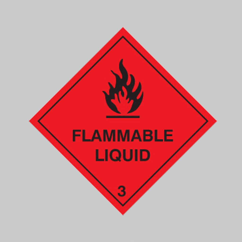 Flammable Liquid Sign - Ready Set SuppliedFlammable Liquid SignRigid Plastic14433F