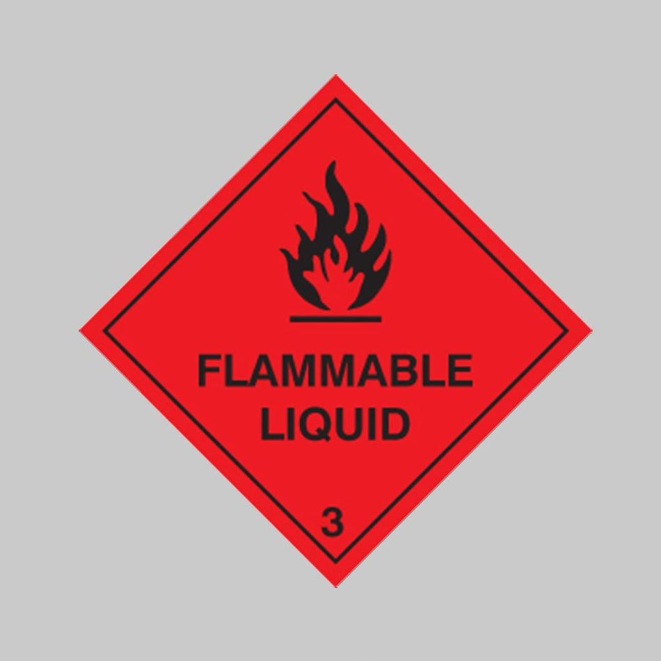 Flammable Liquid Sign - Ready Set SuppliedFlammable Liquid SignRigid Plastic14433F
