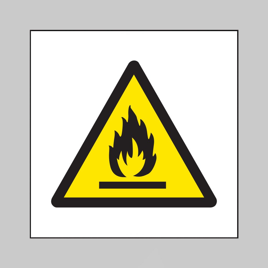 Flammable Roll of 100 Self Adhesive Vinyl Labels 50 x 50mm - Ready Set SuppliedFlammable Roll of 100 Self Adhesive Vinyl Labels 50 x 50mm59725