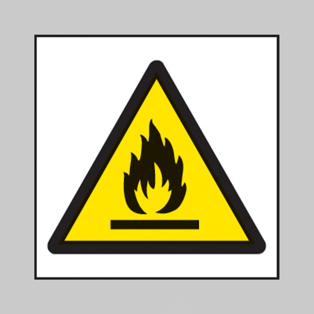 Flammable Symbol Sign - Ready Set SuppliedFlammable Symbol SignRigid Plastic14414F