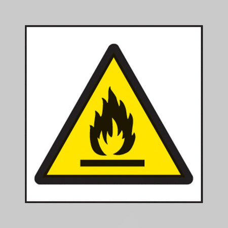 Flammable Symbol Sign - Ready Set SuppliedFlammable Symbol SignRigid Plastic14414F