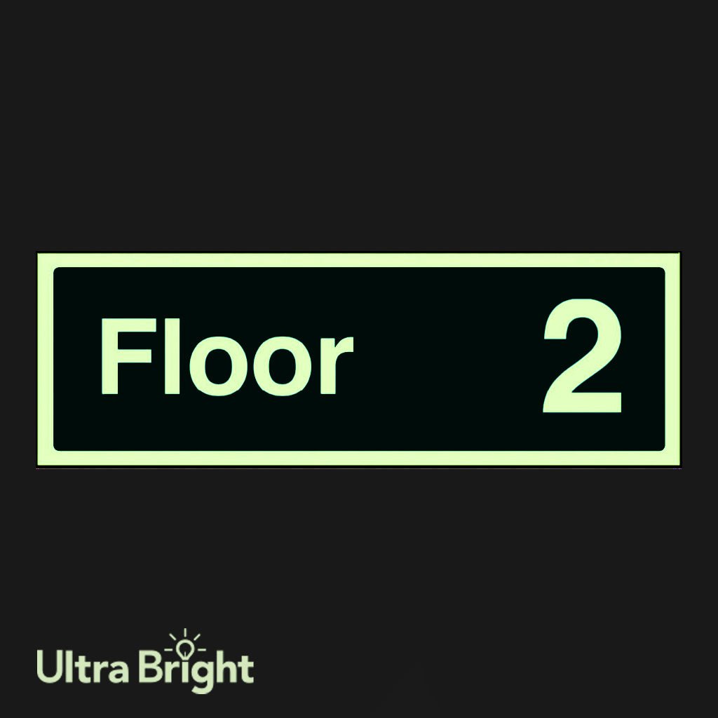 Floor 2 Sign - Ready Set SuppliedFloor 2 SignUltra Bright (Class C) Photoluminescent Rigid32173L