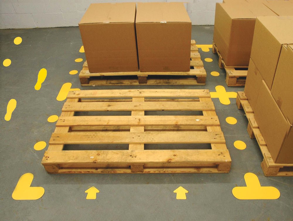 Floor Signal Markers + 300 X 300mm (Pack of 10) - Yellow - Ready Set SuppliedFloor Signal Markers + 300 X 300mm (Pack of 10) - Yellow59505