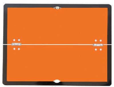 Folding (Horizontal) Hazard Warning Vehicle Plate 400 x 300mm Reflective Aluminium - Ready Set SuppliedFolding (Horizontal) Hazard Warning Vehicle Plate 400 x 300mm Reflective Aluminium56700