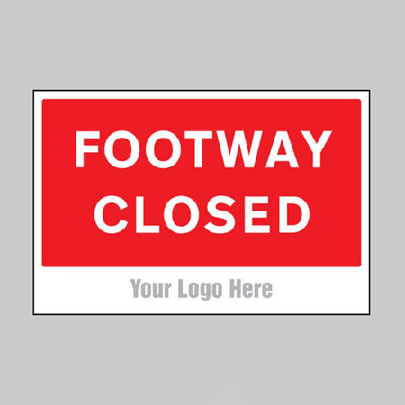 Footway Closed, Builder Signs 600 x 400mm - Ready Set SuppliedFootway Closed, Builder Signs 600 x 400mm55761