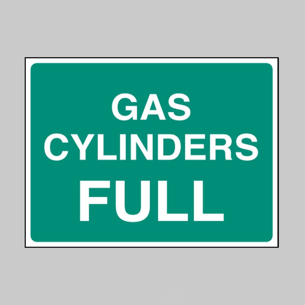 Gas Cylinder Full Sign - Ready Set SuppliedGas Cylinder Full SignRigid Plastic14439E