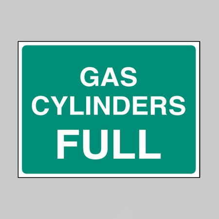 Gas Cylinder Full Sign - Ready Set SuppliedGas Cylinder Full SignRigid Plastic14439E