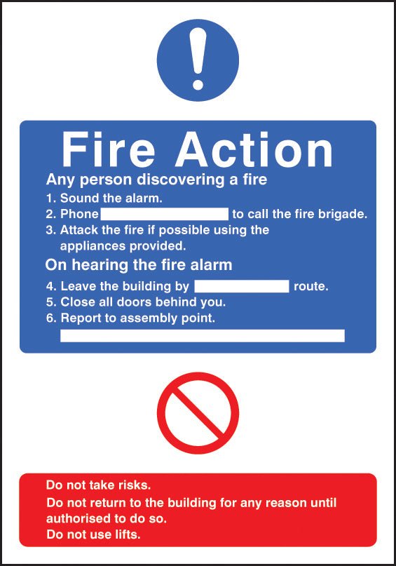 General Fire Action With Lift Adapt-A-Sign 215 x 310mm - Ready Set SuppliedGeneral Fire Action With Lift Adapt-A-Sign 215 x 310mm51432