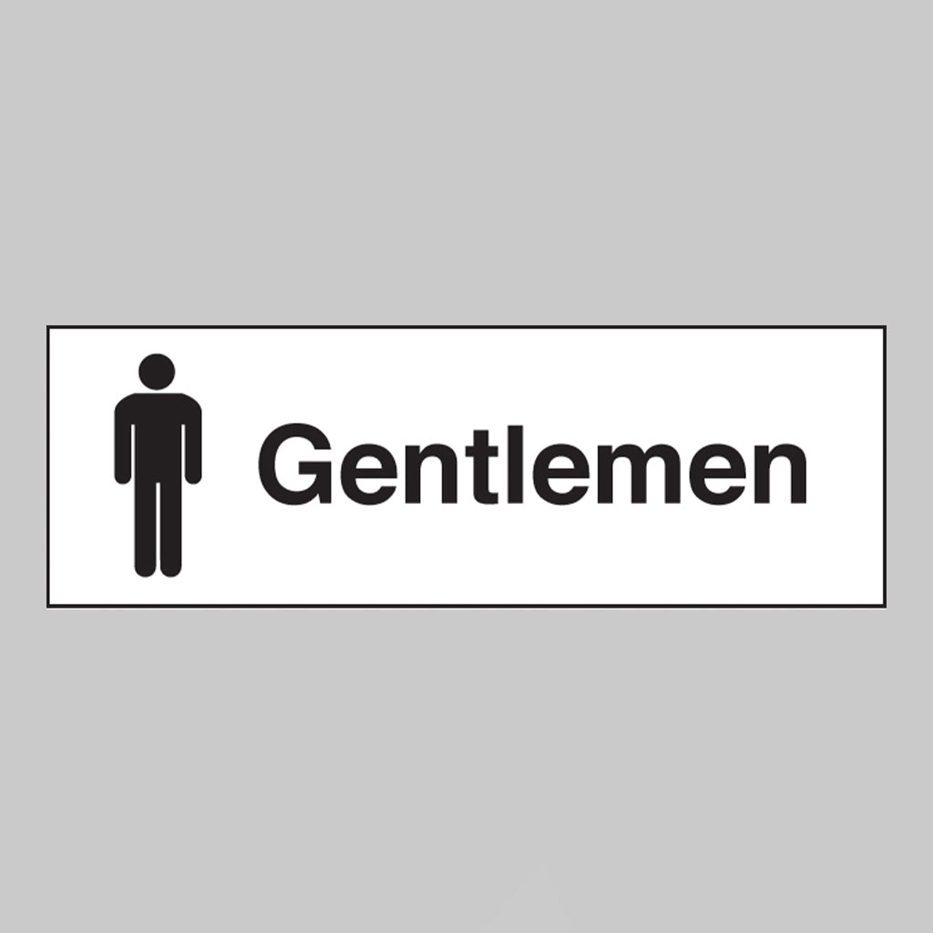 Gentlemen (With Male Symbol) Sign - Ready Set SuppliedGentlemen (With Male Symbol) SignRigid Plastic17008G