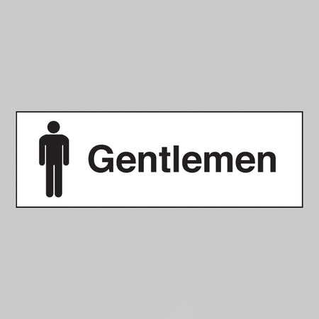 Gentlemen (With Male Symbol) Sign - Ready Set SuppliedGentlemen (With Male Symbol) SignRigid Plastic17008G